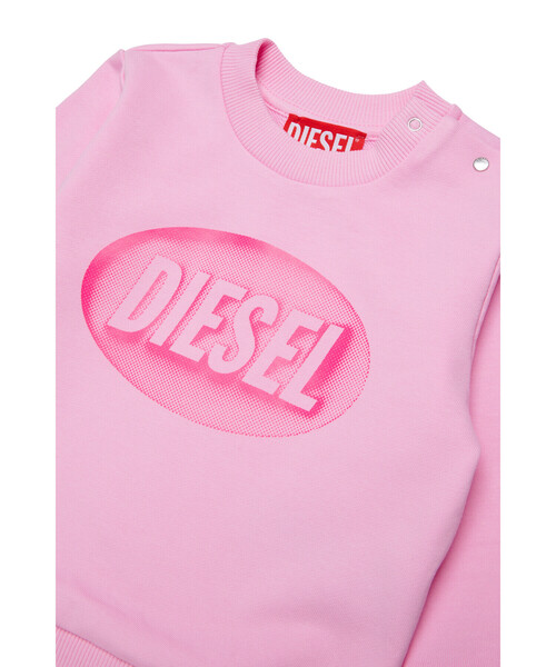 DIESEL(ディーゼル)の「ベビー プルオーバースウェット SDSELB(スウェット・キッズ・ピンク・12M/18M/24M)」の2枚目の写真