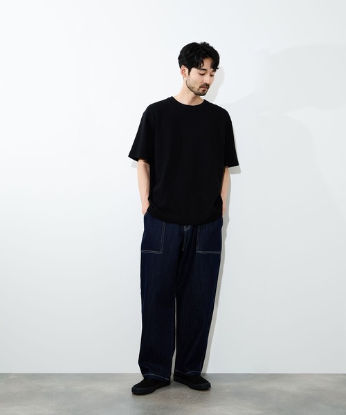 NAVY(ネイビー)の「【NAVY/ネイビー】マイデニ ペインターパンツ(デニムパンツ・メンズ・ブルー系1/ブルー系2/ブラック/ネイビー・S/M/L/XL)」の5枚目の写真