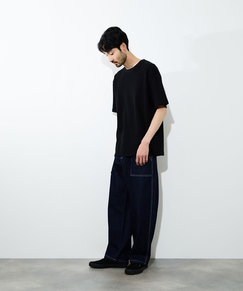 NAVY(ネイビー)の「【NAVY/ネイビー】マイデニ ペインターパンツ(デニムパンツ・メンズ・ブルー系1/ブルー系2/ブラック/ネイビー・S/M/L/XL)」の6枚目の写真