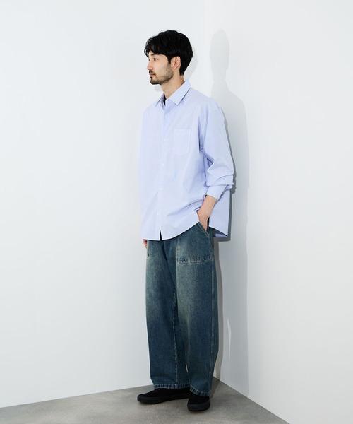 NAVY(ネイビー)の「【NAVY/ネイビー】マイデニ ペインターパンツ(デニムパンツ・メンズ・ブルー系1/ブルー系2/ブラック/ネイビー・S/M/L/XL)」の9枚目の写真
