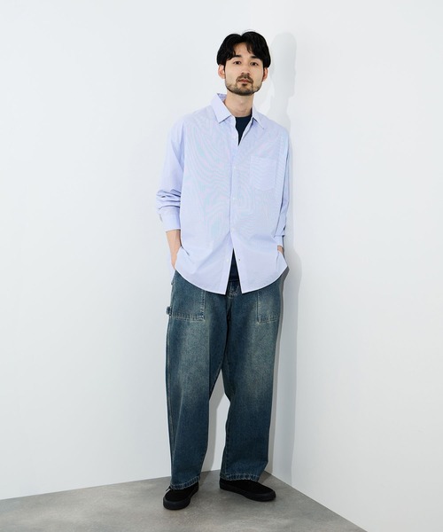 NAVY(ネイビー)の「【NAVY/ネイビー】マイデニ ペインターパンツ(デニムパンツ・メンズ・ブルー系1/ブルー系2/ブラック/ネイビー・S/M/L/XL)」の10枚目の写真