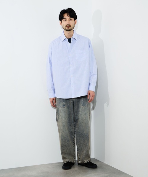 NAVY(ネイビー)の「【NAVY/ネイビー】マイデニ ペインターパンツ(デニムパンツ・メンズ・ブルー系1/ブルー系2/ブラック/ネイビー・S/M/L/XL)」の12枚目の写真