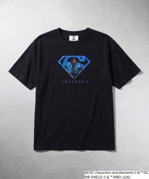スーパーマン/バットマン プリント Tシャツ 半袖