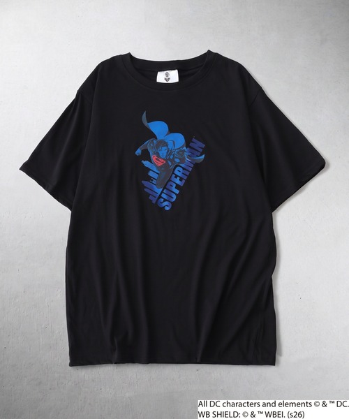 FUNALIVE(ファンアライブ)の「スーパーマン/バットマン プリント Tシャツ 半袖(Tシャツ/カットソー・メンズ・ブラック系2/ブラック系1/ブラック系3/ブラック系4・M/LL/L)」の4枚目の写真