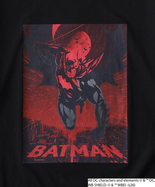 FUNALIVE(ファンアライブ)の「スーパーマン/バットマン プリント Tシャツ 半袖(Tシャツ/カットソー・メンズ・ブラック系2/ブラック系1/ブラック系3/ブラック系4・M/LL/L)」の8枚目の写真
