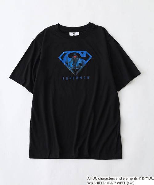 FUNALIVE(ファンアライブ)の「スーパーマン/バットマン プリント Tシャツ 半袖(Tシャツ/カットソー・メンズ・ブラック系2/ブラック系1/ブラック系3/ブラック系4・M/LL/L)」の9枚目の写真