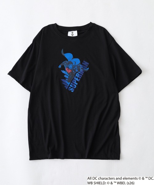 FUNALIVE(ファンアライブ)の「スーパーマン/バットマン プリント Tシャツ 半袖(Tシャツ/カットソー・メンズ・ブラック系2/ブラック系1/ブラック系3/ブラック系4・M/LL/L)」の11枚目の写真
