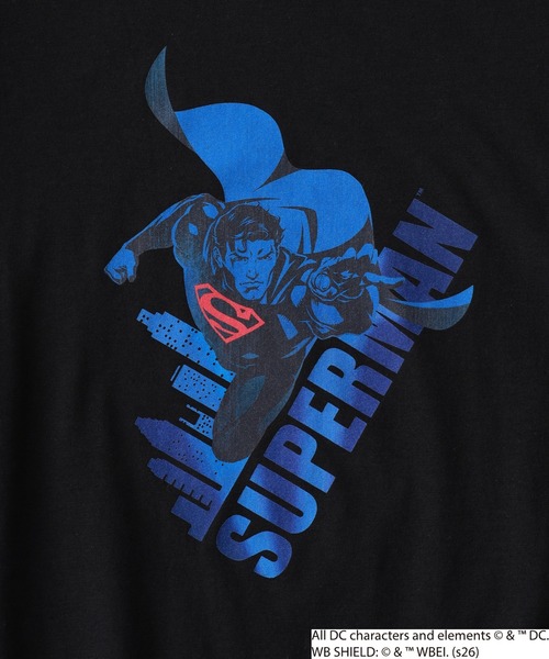 FUNALIVE(ファンアライブ)の「スーパーマン/バットマン プリント Tシャツ 半袖(Tシャツ/カットソー・メンズ・ブラック系2/ブラック系1/ブラック系3/ブラック系4・M/LL/L)」の12枚目の写真