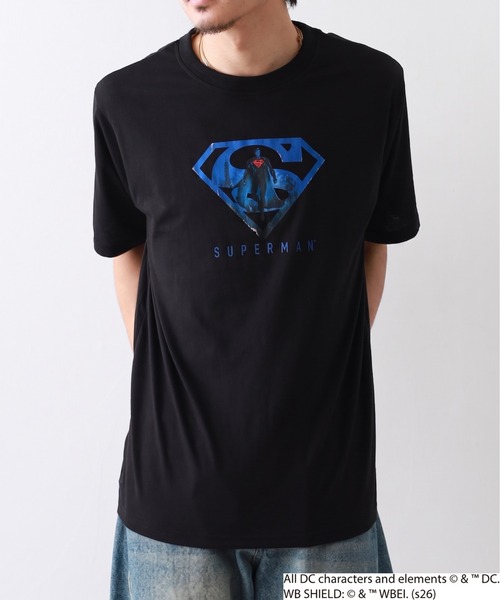 FUNALIVE(ファンアライブ)の「スーパーマン/バットマン プリント Tシャツ 半袖(Tシャツ/カットソー・メンズ・ブラック系2/ブラック系1/ブラック系3/ブラック系4・M/LL/L)」の14枚目の写真