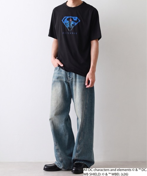 FUNALIVE(ファンアライブ)の「スーパーマン/バットマン プリント Tシャツ 半袖(Tシャツ/カットソー・メンズ・ブラック系2/ブラック系1/ブラック系3/ブラック系4・M/LL/L)」の18枚目の写真