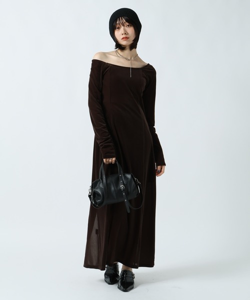 PAGEBOY（ページボーイ）の「クールベロアセットワンピース【接触冷感/ビスチェセット】（ワンピース・レディース・ブラウン/ブラック・FREE）」の22枚目の写真