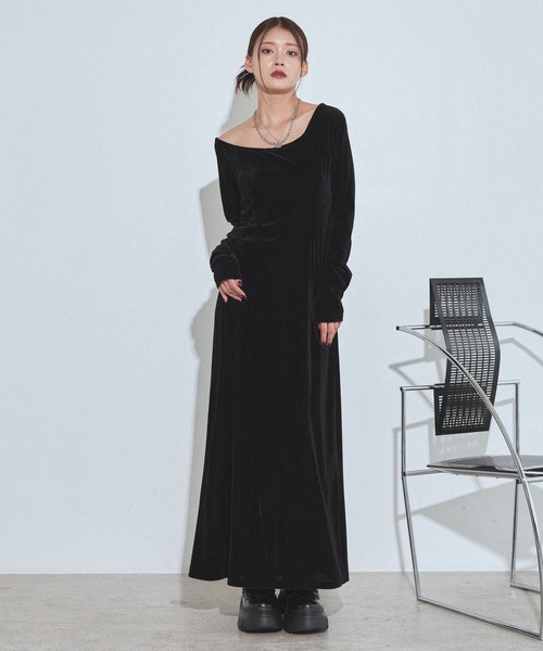 PAGEBOY（ページボーイ）の「クールベロアセットワンピース【接触冷感/ビスチェセット】（ワンピース・レディース・ブラウン/ブラック・FREE）」の9枚目の写真