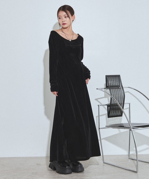 PAGEBOY（ページボーイ）の「クールベロアセットワンピース【接触冷感/ビスチェセット】（ワンピース・レディース・ブラウン/ブラック・FREE）」の10枚目の写真