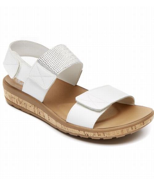 ROCKPORT(ロックポート)の「ウィークエンド カジュアルス ケオーナ 2バンド(WEEKEND CASUALS KEONA 2 BAND GORE)(サンダル・レディース・ホワイト・24.5cm/24.0cm/25.0cm/23.0cm/23.5cm/22.5cm/22.0cm)」の1枚目の写真