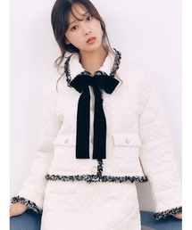 【WARM/セットアップ対応】キルティングステンカラージャケット