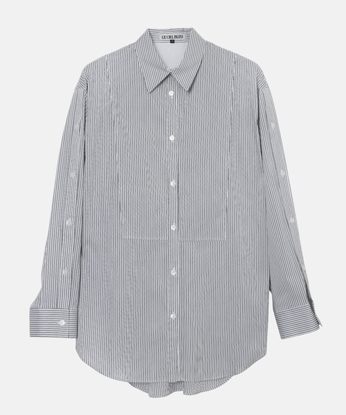 LE CIEL BLEU(ルシェルブルー)の「コンバーチブルスリーブシャツ / Convertible Sleeve Shirt(シャツ/ブラウス・レディース・パープル/オフホワイト/マルチ・36)」の14枚目の写真