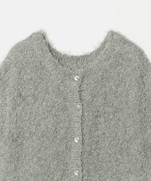 A DAY IN THE LIFE UNITED ARROWS(アデイインザライフユナイテッドアローズ)の「ラメフェザーボタンベスト 2WAY -ウォッシャブル- <A DAY IN THE LIFE>(ニット/セーター・レディース・ブラック/グレー系/オフホワイト/ブラウン系・FREE)」の12枚目の写真