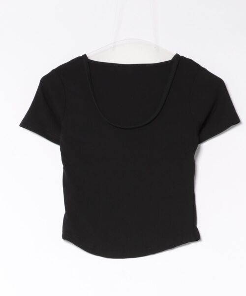 L LABEL（エルラベル）の「レースレイヤードTシャツ（Tシャツ/カットソー・レディース・ブラック/ピンク/ブルー・FREE）」の5枚目の写真
