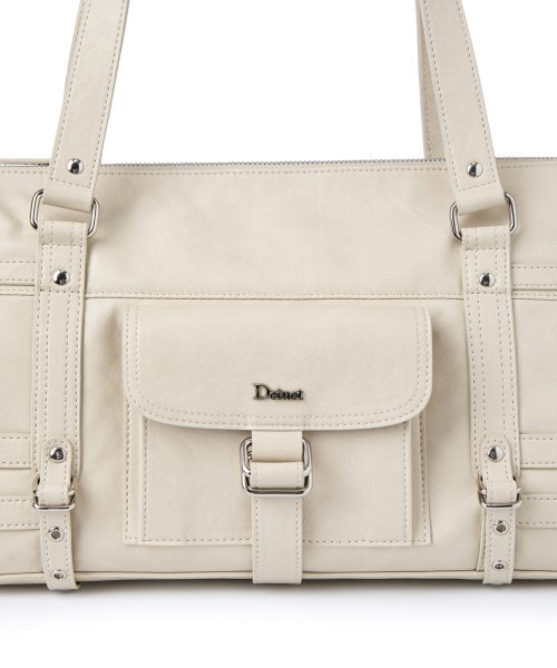 DEINET(ダイニット)の「BELTED POCKET SHOULDER BAG IN BEIGE(ショルダーバッグ・レディース・その他・FREE)」の4枚目の写真