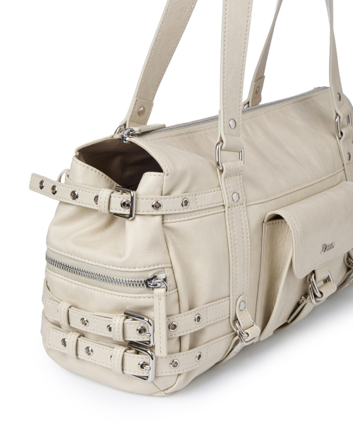 DEINET(ダイニット)の「BELTED POCKET SHOULDER BAG IN BEIGE(ショルダーバッグ・レディース・その他・FREE)」の5枚目の写真