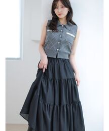 SNIDEL(�X�i�C�f��)�̃j�b�g�x�X�g×�e�B�A�[�h�X�J�[�g�Z�b�g(�����s�[�X)