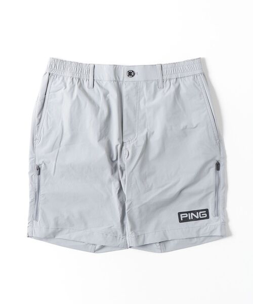 PING（ピン）の「ピン PING ピンホールメッシュショートパンツ（その他パンツ・メンズ・グレー/ホワイト・L/M）」の2枚目の写真
