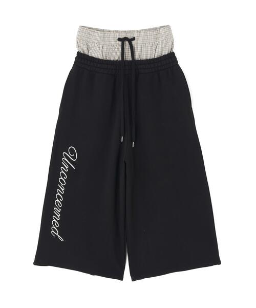 L.H.P(エルエイチピー)の「DeEVA/ディーヴァ/Layered Shorts(スウェットパンツ・レディース・ブラック/グレー・F)」の2枚目の写真