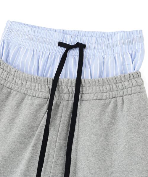 L.H.P(エルエイチピー)の「DeEVA/ディーヴァ/Layered Shorts(スウェットパンツ・レディース・ブラック/グレー・F)」の7枚目の写真