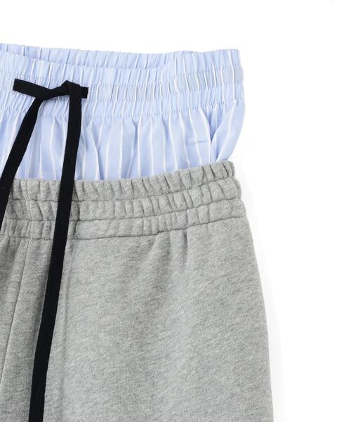 L.H.P(エルエイチピー)の「DeEVA/ディーヴァ/Layered Shorts(スウェットパンツ・レディース・ブラック/グレー・F)」の8枚目の写真