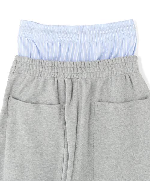L.H.P(エルエイチピー)の「DeEVA/ディーヴァ/Layered Shorts(スウェットパンツ・レディース・ブラック/グレー・F)」の12枚目の写真