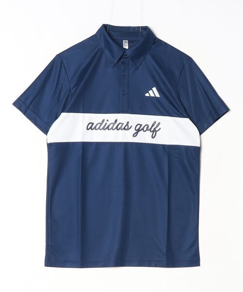 adidas（アディダス）の「アディダス adidas カラーブロックSSシャツ（ポロシャツ・メンズ・ホワイト/ブルー/ネイビー・M/LL/L/3L/S）」の2枚目の写真