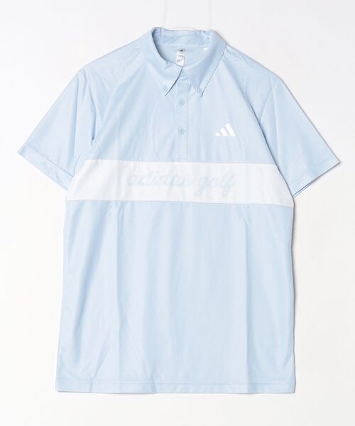 adidas（アディダス）の「アディダス adidas カラーブロックSSシャツ（ポロシャツ・メンズ・ホワイト/ブルー/ネイビー・M/LL/L/3L/S）」の3枚目の写真