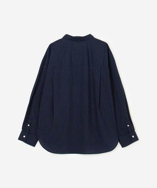 GYMPHLEX(ジムフレックス)の「Gymphlex | コットンポプリンストライプ ボタンダウンシャツ WOMEN(シャツ/ブラウス・レディース・ブルー系その他5・14)」の3枚目の写真