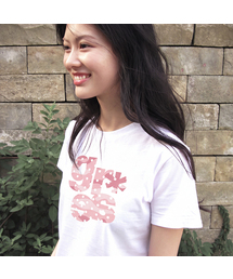 [GRAE-S] レディース カモフラージュ スリム 半袖Tシャツ 3カラー