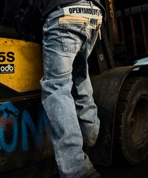Openyard（オープンヤード）の「『Openyard/オープンヤード』SCRIPT YOKE WASHED DENIM PANTS/スクリプトウォッシュドデニムパンツ（デニムパンツ）」