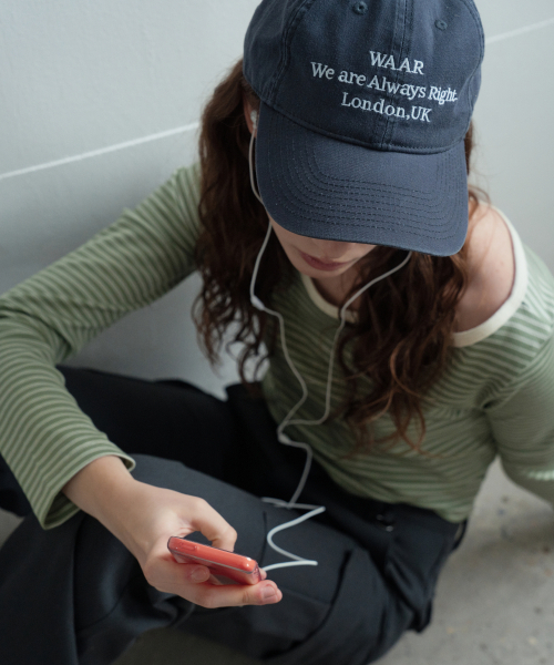 WAARFORWOMAN(ワール・フォー・ウーマン)の「WT-98 ストライプ配色Tシャツ_グリーン(Tシャツ/カットソー・レディース・その他・FREE)」の7枚目の写真