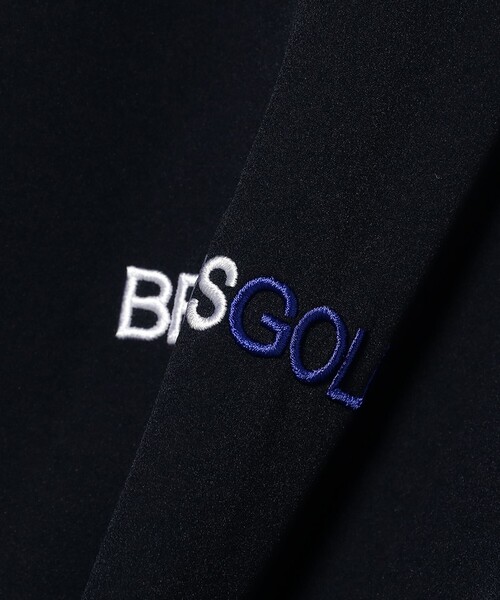 BEAMS GOLF(ビームスゴルフ)の「ORANGE LABEL / USシリーズ SQR 肩ジップ モックネックシャツ(UVカット)(スウェット・メンズ・ネイビー/ブラック/ホワイト・S/M/L/XL)」の15枚目の写真