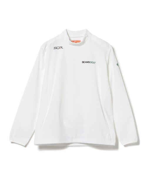 BEAMS GOLF(ビームスゴルフ)の「ORANGE LABEL / USシリーズ SQR 肩ジップ モックネックシャツ(UVカット)(スウェット・メンズ・ネイビー/ブラック/ホワイト・S/M/L/XL)」の16枚目の写真