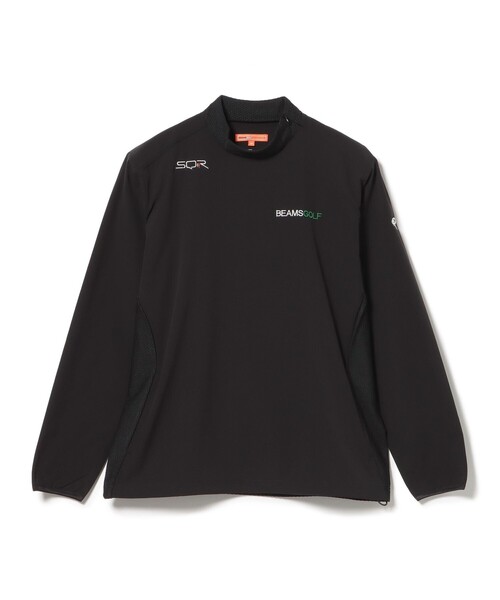 BEAMS GOLF(ビームスゴルフ)の「ORANGE LABEL / USシリーズ SQR 肩ジップ モックネックシャツ(UVカット)(スウェット・メンズ・ネイビー/ブラック/ホワイト・S/M/L/XL)」の19枚目の写真