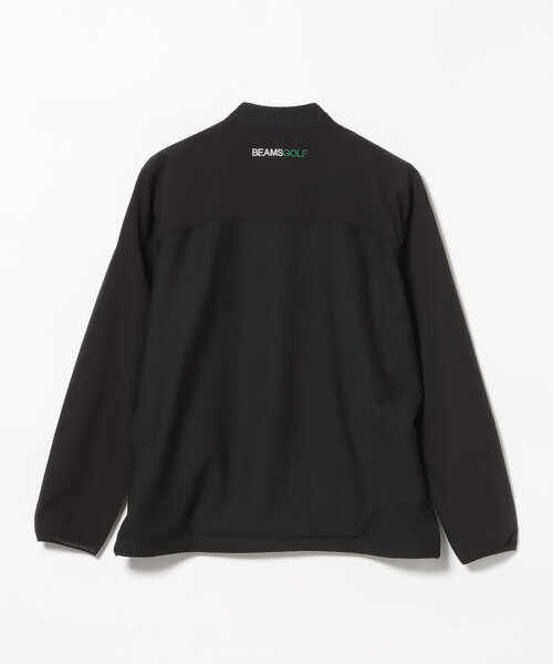 BEAMS GOLF(ビームスゴルフ)の「ORANGE LABEL / USシリーズ SQR 肩ジップ モックネックシャツ(UVカット)(スウェット・メンズ・ネイビー/ブラック/ホワイト・S/M/L/XL)」の20枚目の写真