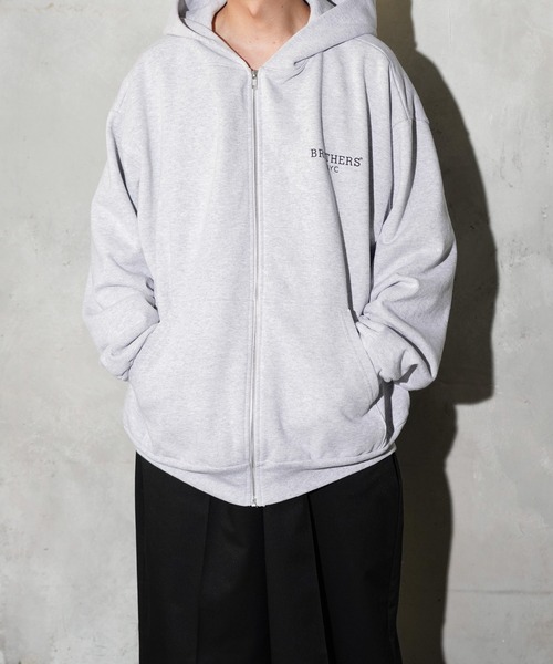 68&brothers(シックスティエイトアンドブラザーズ)の「68&BROTHERS / HE LOGO ZIP UP HOODIE(パーカー・メンズ・ライトグレー/ブラック/ネイビー・MEDIUM/LARGE/X-LARGE)」の17枚目の写真