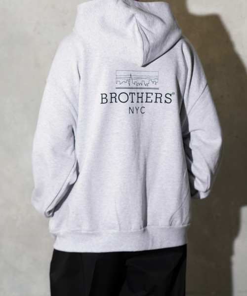 68&brothers(シックスティエイトアンドブラザーズ)の「68&BROTHERS / HE LOGO ZIP UP HOODIE(パーカー・メンズ・ライトグレー/ブラック/ネイビー・MEDIUM/LARGE/X-LARGE)」の19枚目の写真