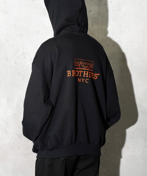 68&brothers(シックスティエイトアンドブラザーズ)の「68&BROTHERS / HE LOGO ZIP UP HOODIE(パーカー・メンズ・ライトグレー/ブラック/ネイビー・MEDIUM/LARGE/X-LARGE)」の8枚目の写真