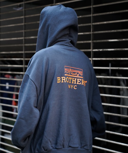 68&brothers(シックスティエイトアンドブラザーズ)の「68&BROTHERS / HE LOGO ZIP UP HOODIE(パーカー・メンズ・ライトグレー/ブラック/ネイビー・MEDIUM/LARGE/X-LARGE)」の5枚目の写真