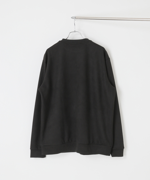 B.C STOCK（ベーセーストック）の「Suede Double knit プルオーバー（Tシャツ/カットソー・メンズ・ブルー系その他/アイボリー/チャコールグレー/ブラック・LARGE/MEDIUM）」の6枚目の写真