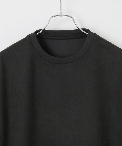 B.C STOCK（ベーセーストック）の「Suede Double knit プルオーバー（Tシャツ/カットソー・メンズ・ブルー系その他/アイボリー/チャコールグレー/ブラック・LARGE/MEDIUM）」の7枚目の写真