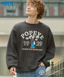 POPEYE（ポパイ）の「＜Exclusive＞POPEYE Vintage College Logo Sweat / POPEYE　別注 アソート ヴィンテージカレッジロゴ 裏起毛 オーバーサイズスウェット（スウェット）」