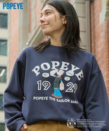 POPEYE（ポパイ）の「<Exclusive>POPEYE Vintage College Logo Sweat   POPEYE 別注 アソート ヴィンテージカレッジロゴ 裏起毛 オーバーサイズスウェット（スウェット）」