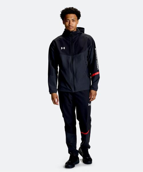 UNDER ARMOUR（アンダーアーマー）の「UAブラッシュドウーブン ジャケット（トレーニング/メンズ）（その他アウター・メンズ・ブラック・3XL/L/S/XL/M/2XL）」の3枚目の写真