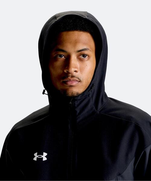 UNDER ARMOUR（アンダーアーマー）の「UAブラッシュドウーブン ジャケット（トレーニング/メンズ）（その他アウター・メンズ・ブラック・3XL/L/S/XL/M/2XL）」の4枚目の写真